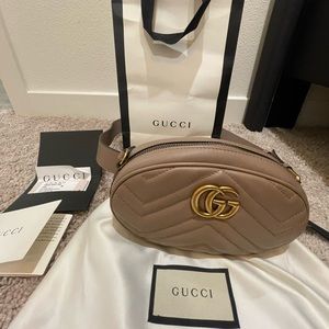 Gucci marmont belt bag (Matelasse leather)
